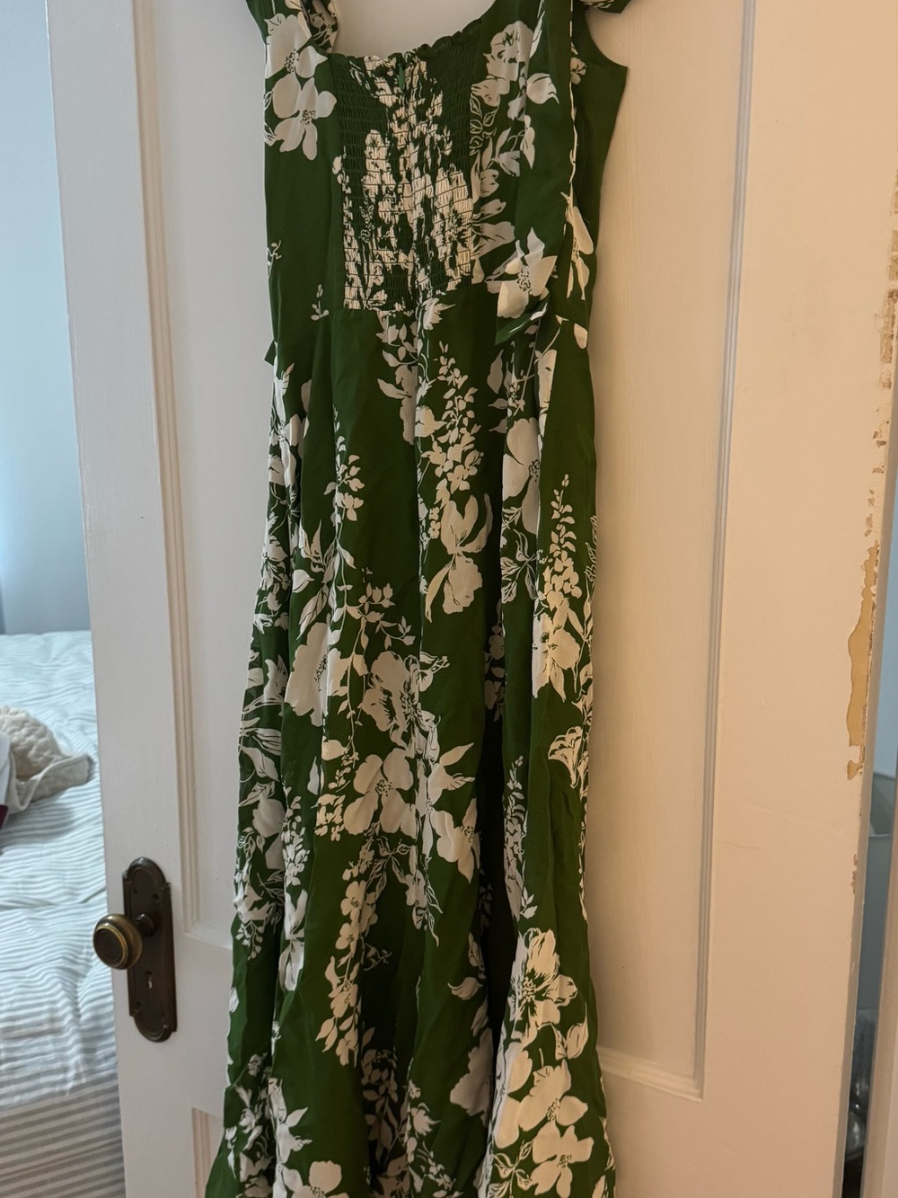 Like new Reformation twilight Green and White Floral Midi Dress - Picture 2 of 5